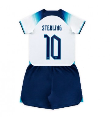 England Raheem Sterling #10 Hemmaställ Barn VM 2022 Kortärmad (+ Korta byxor)